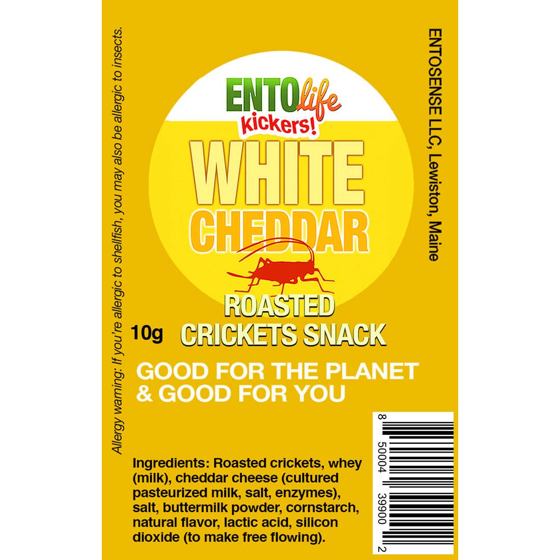 White Cheddar Cricket Snacks