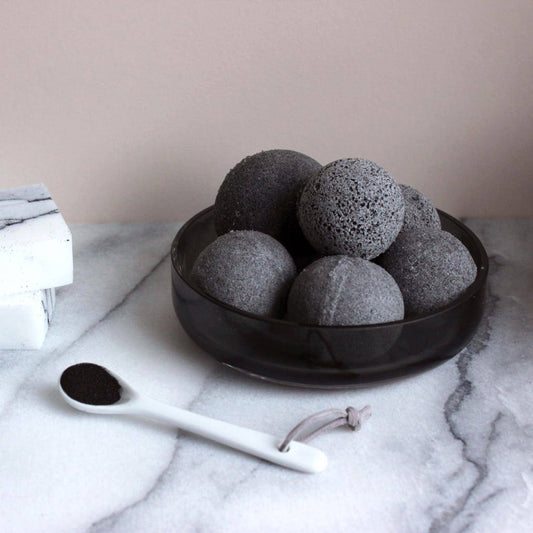 Black As Night Bath Bomb – Soothing Activated Charcoal