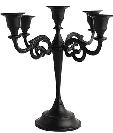 Gothic Black Candelabra