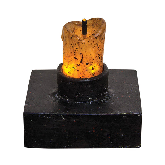 Burned Down Candle Nub (Battery Operated With Timer)